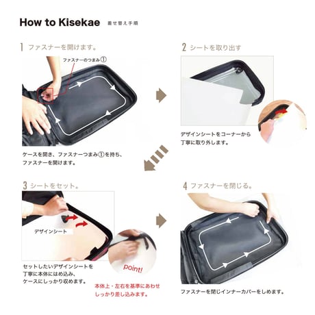 着せ替えデザインシート｜ベーシック 豹(シルバー)｜リュック15inch#CRC01N用・18inch#CRC02N用｜S003B