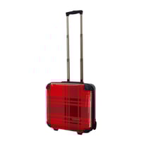 アートスーツケース #CRB01-023A｜ベーシック カラーチェックモダン（レッド）