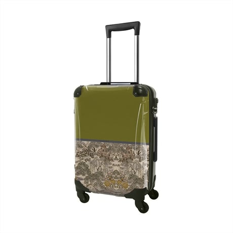 アートスーツケース #CRA02WS-018G｜ジャパニーズモダン　旅人（グリーン）