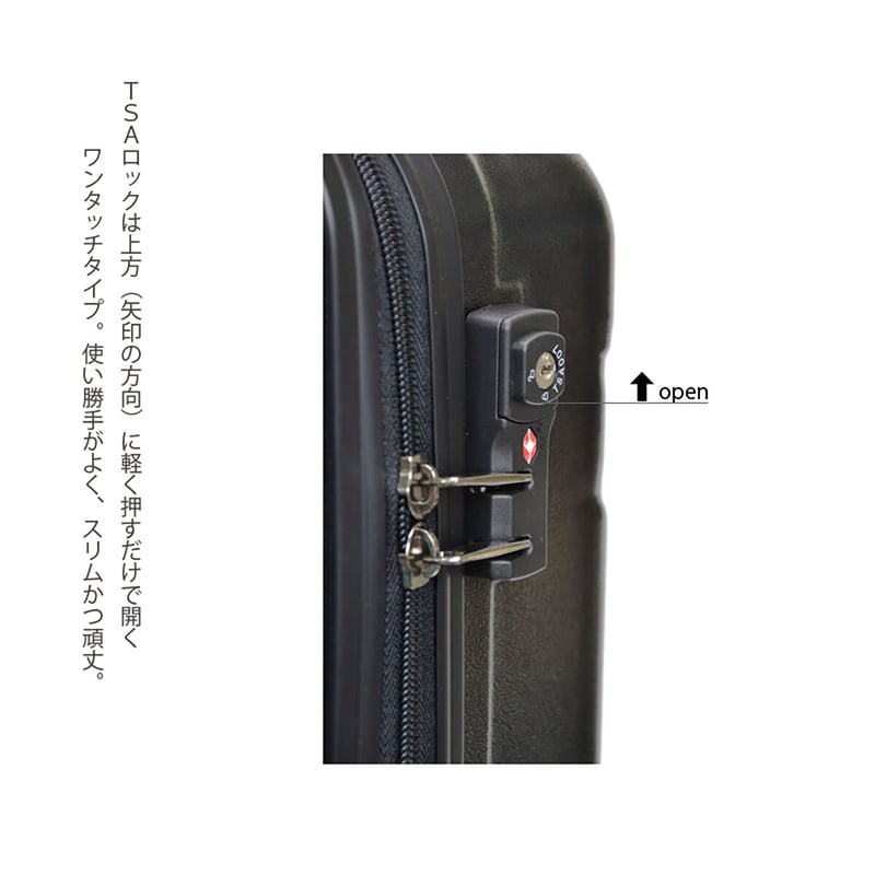 アートスーツケース｜CR-A02W(本体のみ)｜ジッパー4輪｜機内持込 