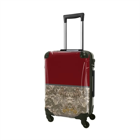 アートスーツケース #CRA02WS-018C｜ジャパニーズモダン　旅人（ダークレッド）