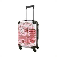アートスーツケース #CRA02WS-045E｜ポップニズム シティJAPANESE TOWN1｜静音キャスター