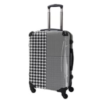アートスーツケース#CRA03H-024A｜ベーシック 千鳥格子（モノトーン1）