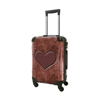 アートスーツケース #CRA02WS-013D｜ココアチョ　ハートチョコ｜静音キャスター