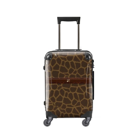アートスーツケース #CRA02WS-055C｜キリンジラッファ(ブラウン)｜静音キャスター