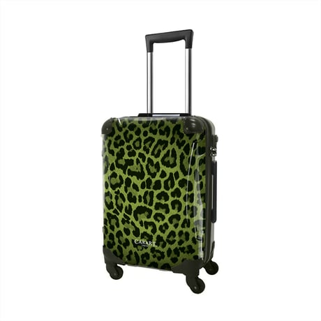 アートスーツケース #CRA02WS-003D｜ベージック 豹（グリーン）