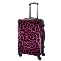 【アウトレット】アートスーツケース#CRA03H-003C｜ベーシック 豹(ピンク)｜63L