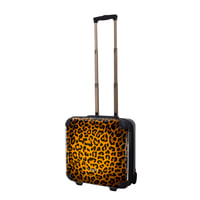アートスーツケース #CRB01-003A｜ベーシック 豹（ゴールド）