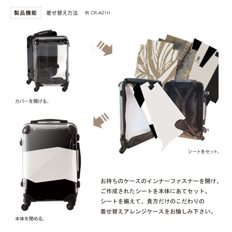 [オーダーメイド] 着せ替えデザインシート｜アートスーツケース CR-A01H用｜キャラート