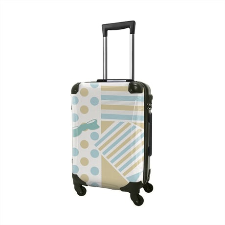 アートスーツケース #CRA02WS-012B｜プロフィトロール ポポ（ブルー）｜静音キャスター