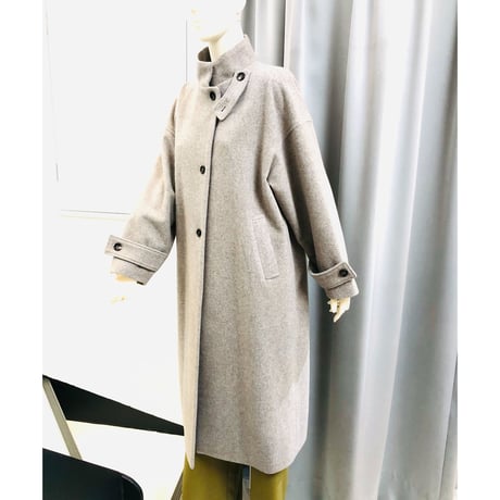 ＡＢＣＡ  ＢＬＡＮＣ  　スタンドカラーウールロングコート