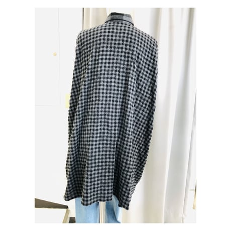 ｇｏｍｍ　ビッグシルエットシャツカラーロングブラウス