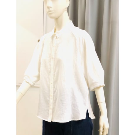 ＡＢＣＡ  ＢＬＡＮＣ  　ハマカラーラグラン袖ブラウス