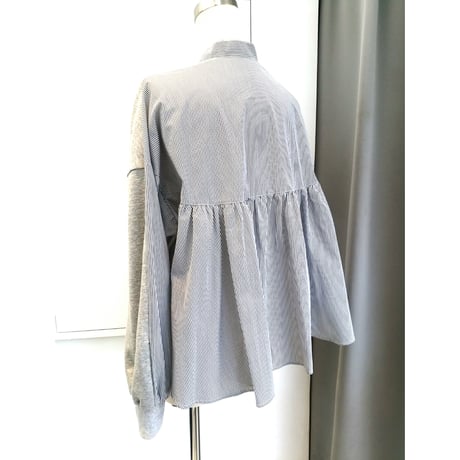 ＡＢＣＡ  ＢＬＡＮＣ     春物新作 前後ニット布帛切り替えプルオーバー