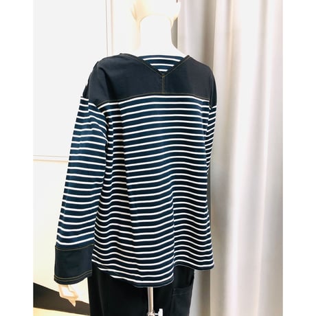 ＲＯＳＩＥＲ  　シルケットポンチボーダープルオーバー