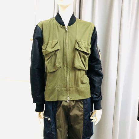 ＣＲＥＳＣＥＮＴ  　前ポケット袖切り替えブルゾン