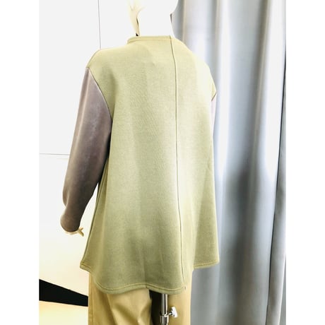 ＲＯＳＩＥＲ　 ボートネック袖切り替えカットソー