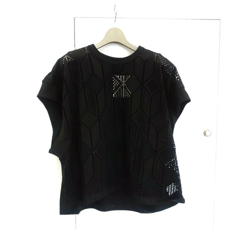デザイナーブランドgomme   ルーズメッシュＴシャツ