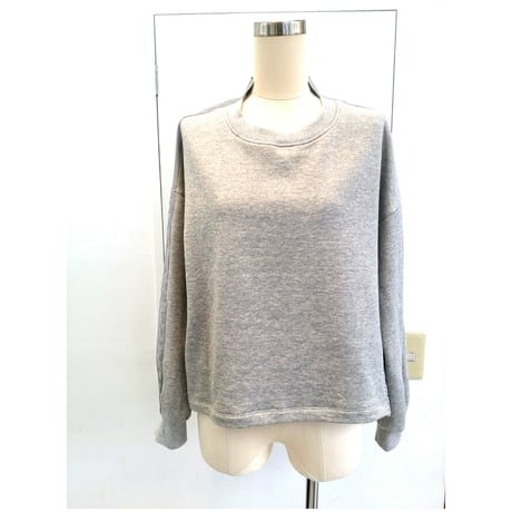 ＡＢＣＡ  ＢＬＡＮＣ     春物新作 前後ニット布帛切り替えプルオーバー