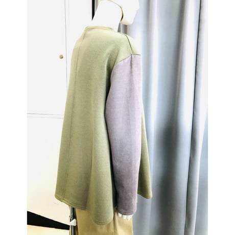ＲＯＳＩＥＲ　 ボートネック袖切り替えカットソー