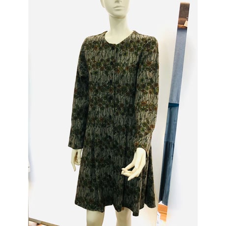 ＩＮＴＥＲＬＩＮＥＡＩＲＥ     ノーカラー刺繍チュニックワンピース