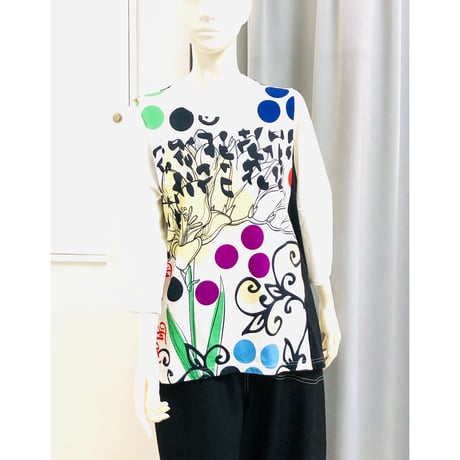 デザイナーブランドｇｏｍｍｅ　モダンプリントビッグＴシャツ