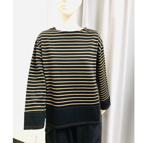 ＲＯＳＩＥＲ  　シルケットポンチボーダープルオーバー