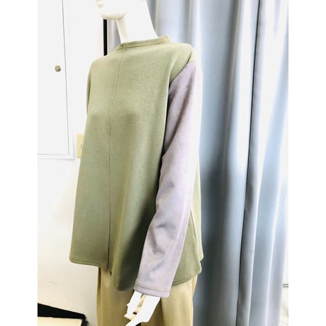 ＲＯＳＩＥＲ　 ボートネック袖切り替えカットソー