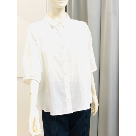 ＡＢＣＡ  ＢＬＡＮＣ  　ハマカラーラグラン袖ブラウス