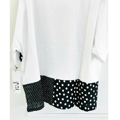 デザイナーズブランドＱｒｅａｌ  パッチワークボリュームＴシャツ