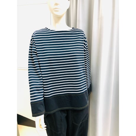 ＲＯＳＩＥＲ  　シルケットポンチボーダープルオーバー