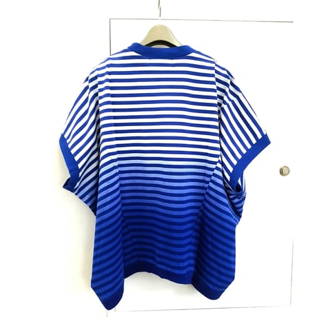 デザイナーブランドgomme   ボーダーバルーンルーズＴシャツ