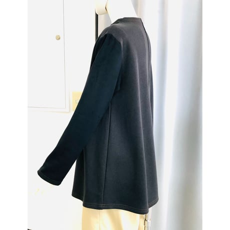 ＲＯＳＩＥＲ　 ボートネック袖切り替えカットソー