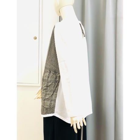 デザイナーブランドＰａｒｔｉｃｕｌａｒ　フロント布帛Ｔシャツ