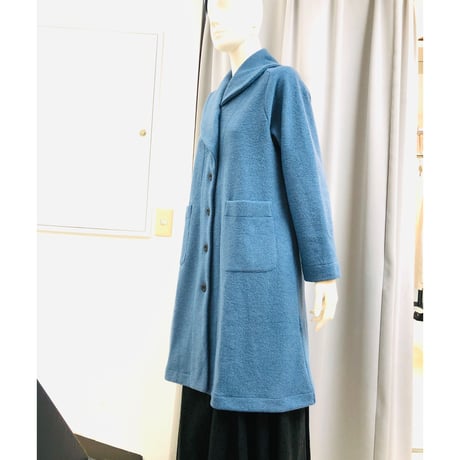 ＩＮＴＥＲＬＩＮＥＡＩＲＥ    　ヘチマカラー前ボタンウールコート