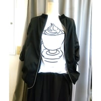 デザイナーブランドgomme   ヘムタックオリジナルプリントＴシャツ