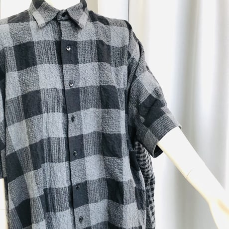 ｇｏｍｍ　ビッグシルエットシャツカラーロングブラウス