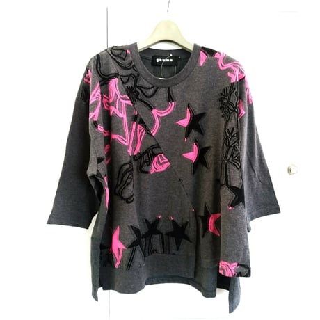デザイナーブランドｇｏｍｍｅ   ７分丈ボリュームスクエアＴシャツ