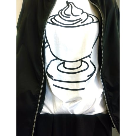 デザイナーブランドgomme   ヘムタックオリジナルプリントＴシャツ