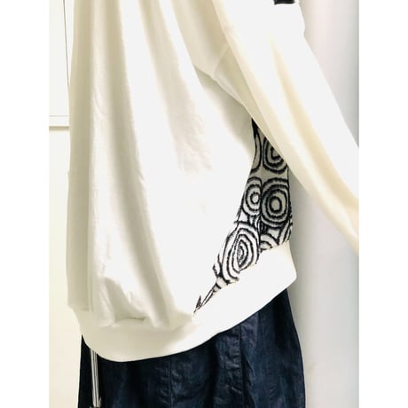 デザイナーブランドｇｏｍｍｅ　ラグランモダンプリントビッグＴシャツ