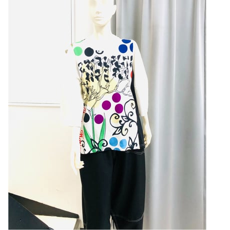 デザイナーブランドｇｏｍｍｅ　モダンプリントビッグＴシャツ