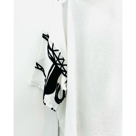 デザイナーブランドｇｏｍｍｅ　刺繍モダンビッグＴシャツ