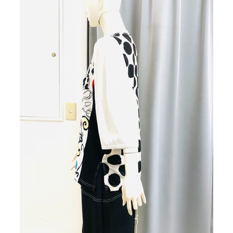 デザイナーブランドｇｏｍｍｅ　モダンプリントビッグＴシャツ