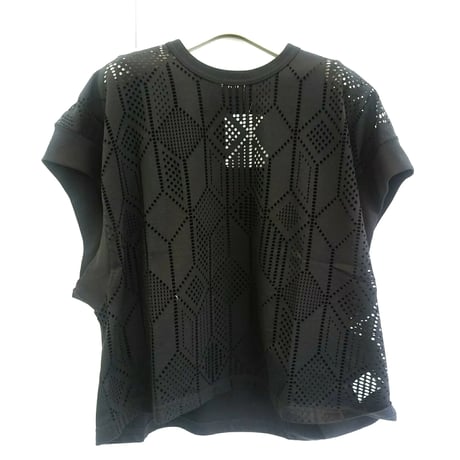 デザイナーブランドgomme   ルーズメッシュＴシャツ