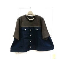 デザイナーブランドgomme   ドッキングＴシャツ