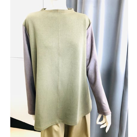 ＲＯＳＩＥＲ　 ボートネック袖切り替えカットソー