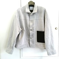 デザイナーズブランド　ＷＹＴＥ（ ＲＯＳＩＥＲ） 　ポケットレザーデニムブルゾン