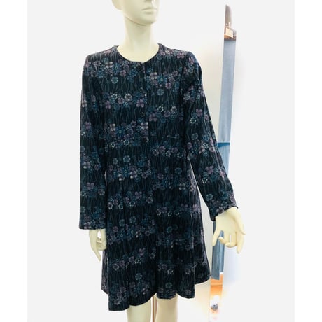 ＩＮＴＥＲＬＩＮＥＡＩＲＥ     ノーカラー刺繍チュニックワンピース