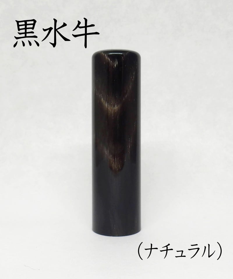 実印】 黒水牛（ナチュラル）16.5mm ケース付 納期14日 | 宝文堂