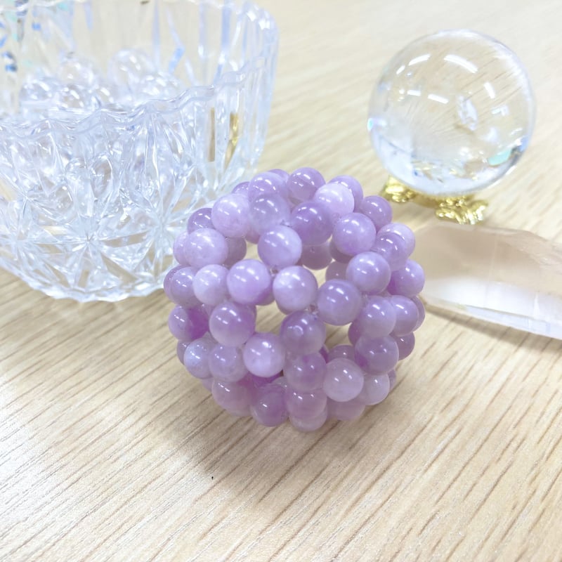 神聖幾何学フラーレン　クンツァイト6mm玉製作 神聖幾何学フラーレン クンツァイト6mm玉製作 | 麗～URARA～